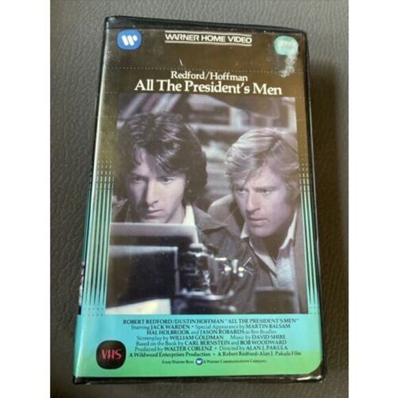 All The Presidents Men VHS Warner Clam Dustin Hoffman Robert Redford HTF - Picture 1 of 7